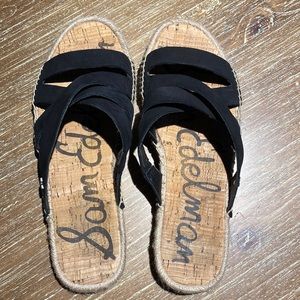 Sam Edelman Averie black strappy sandals size 7